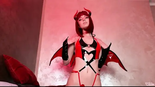 Fiery Redhead Succubus Unleashes Double Orgasmic Bliss - video thumbnail